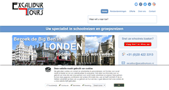 Desktop Screenshot of excaliburtours.nl
