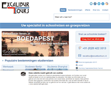 Tablet Screenshot of excaliburtours.nl